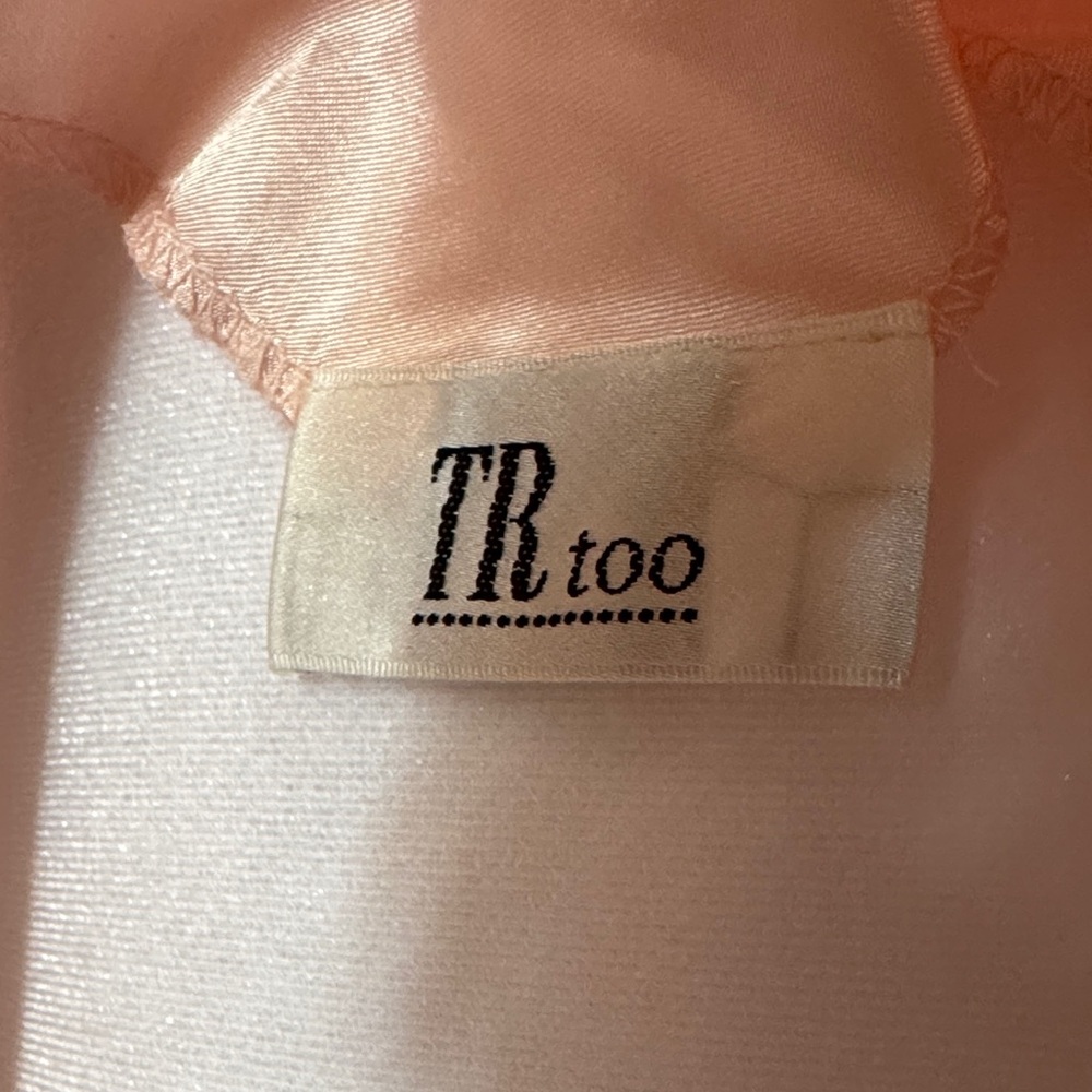 Chic Blush Lace-Accent Slip Dress - Picture 6 of 6